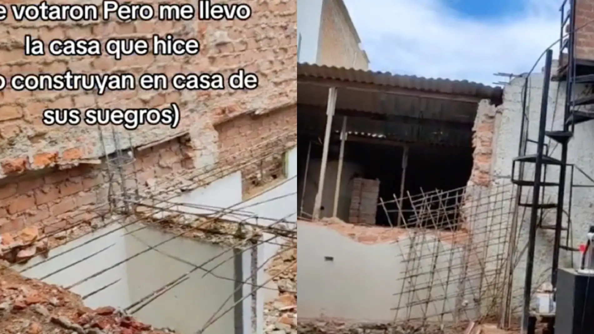 Prefirió demoler su casa a dejársela a su expareja _ VIDEO